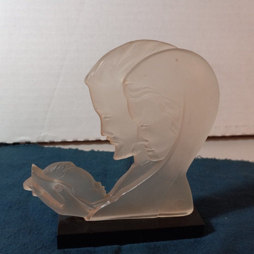 Vintage Lucite/Plastic Holy Family Silhouette Cottagecore Grandmacore Country